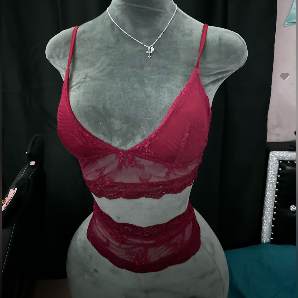 y2k burgundy asymmetrical top